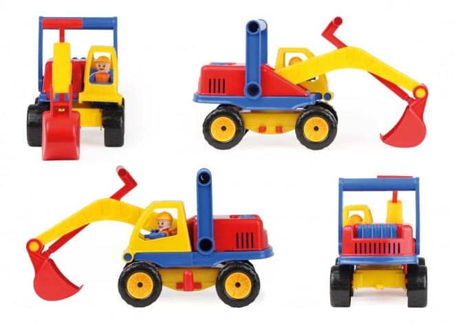 Auto gravemaskine med figur 32cm