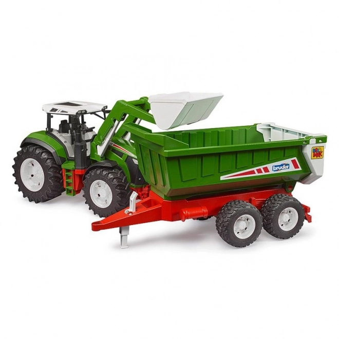 Bruder Traktor ROADMAX med frontlæsser og anhænger