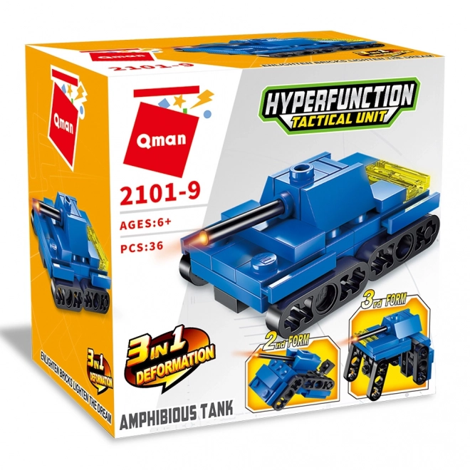 Qman Hyperfunktion Taktisk Enhed 2101-9 Tank Amfibie 3v1