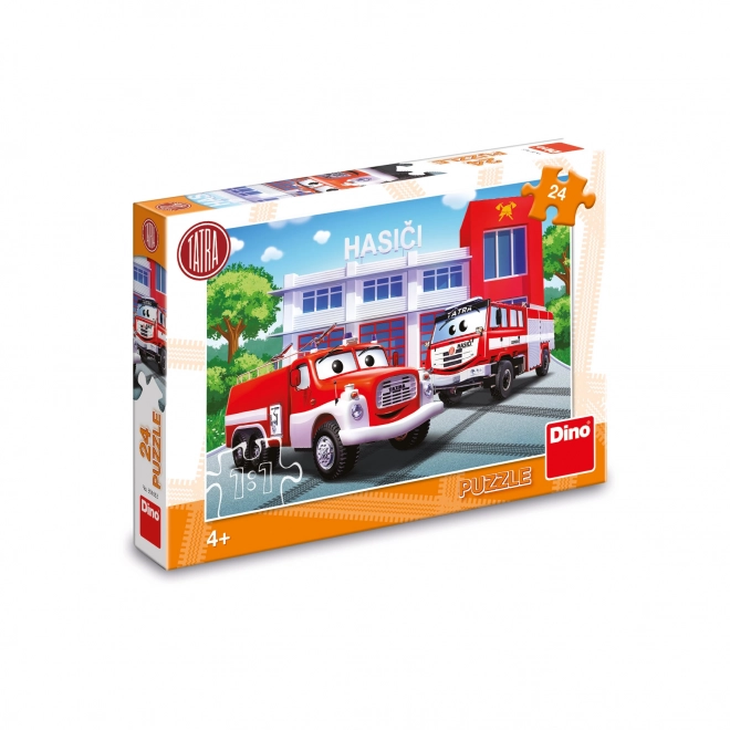 Dino puslespil Brandmænd 24 brikker