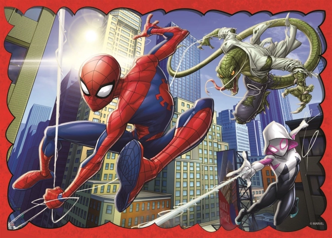 Puslespil 4i1 Heltemodige Spider-Man