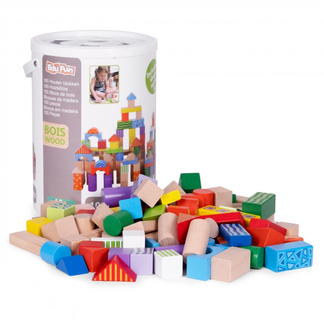Træ byggesæt til børn med sorteringsbeholder ECOTOYS