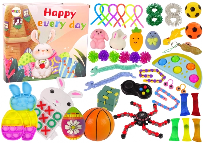 Påske Fidget Legetøj Pop It Squishy Anti-stress Sæt 42 stykker