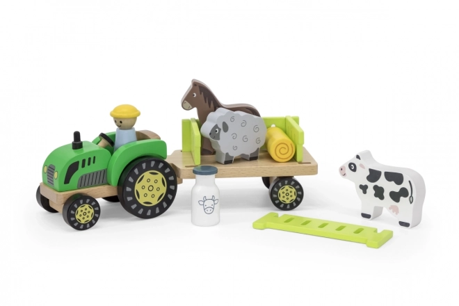 Trætraktor med små dyr