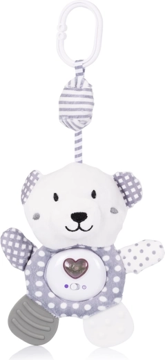 plyslegetøj til barnevogn og tremmeseng teddy bear fra chipolino
