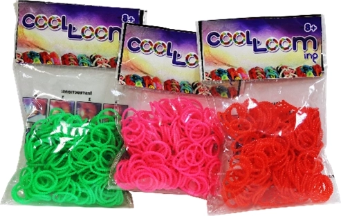Elastikker til armbånd COOL LOOM – sæt med 100 stk.