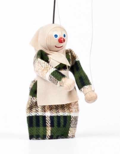 gerlich træmarionet bedstemor Anežka 12 cm
