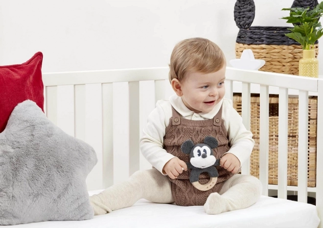 Regnbue Træ/plush Rangle Mickey Mouse