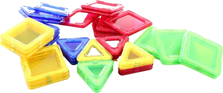 Forskellige former og farver