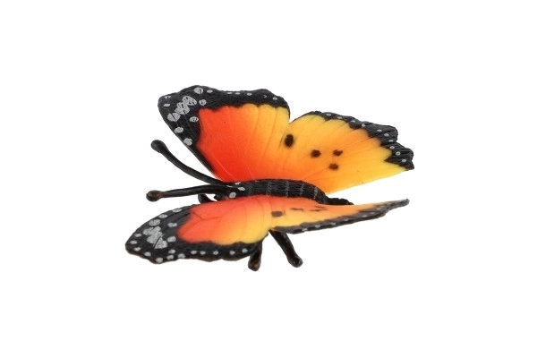 Afrikansk Monark Sommerfugl (sommerfugl) i plast 7cm i pose