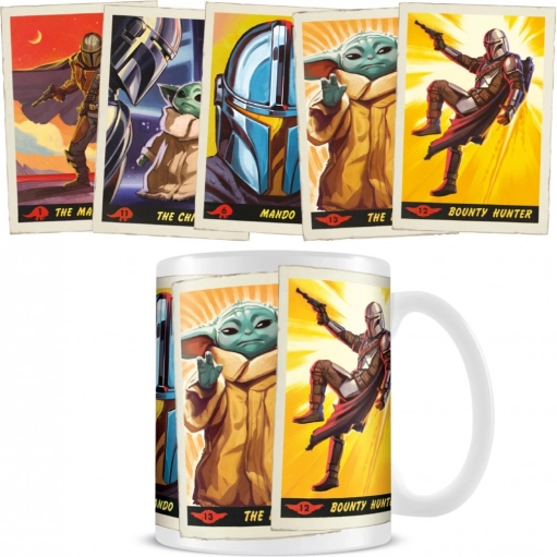 Keramisk krus 315 ml med motiver af The Child og Bounty Hunter