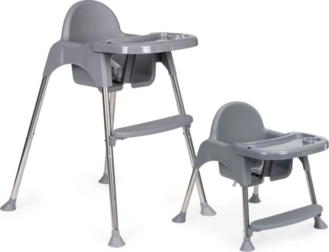 ECOTOYS Spisestol 2i1 grå