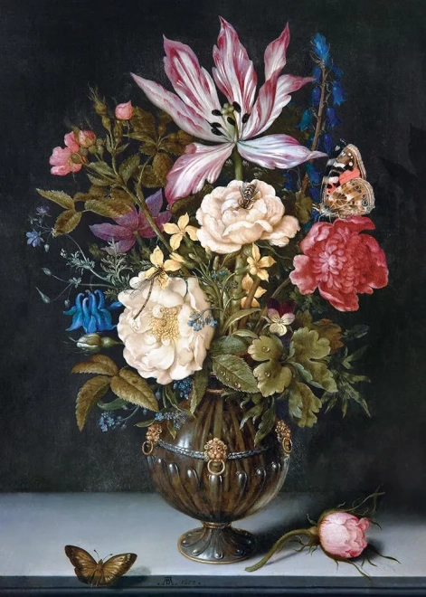 Puzzle Art: Stilleben med blomster 1000 brikker