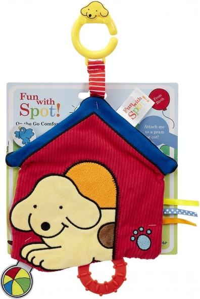Rainbow hængende plysbamse i form af hundehus til spædbørn
