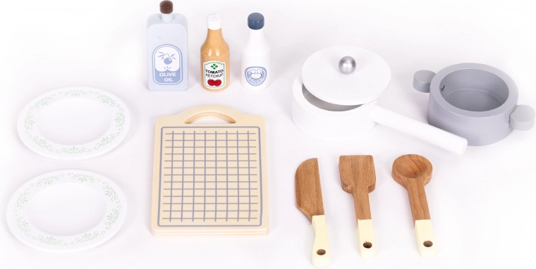 12 trætilbehør i pakken