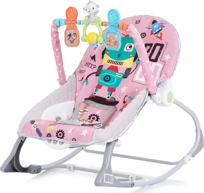 CHIPOLINO Babystol vibrerende 2i1 Baby Spa Pink