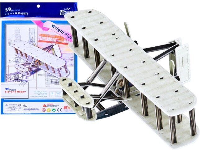 3D-puslespil Fly Wright Flyer 51 dele