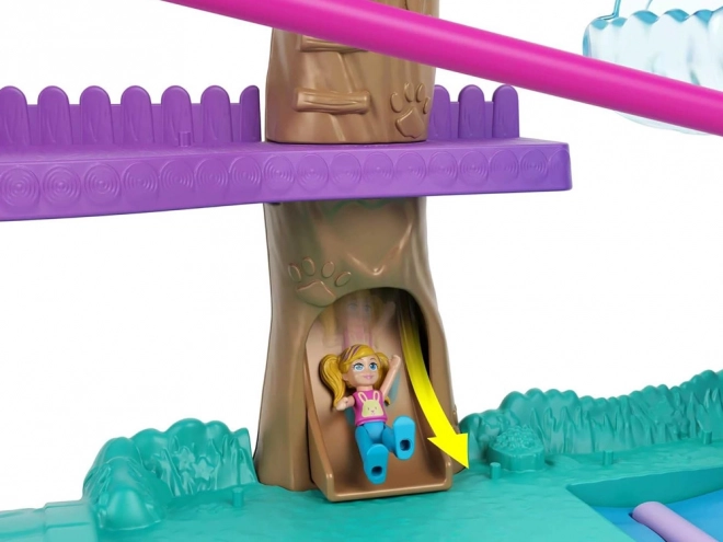 Polly Pocket Sæt figurer Dyre-eventyr Træhus