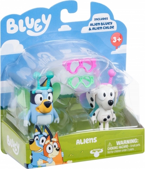 Figurer Bluey to-pakke Baby Bluey og Chloe