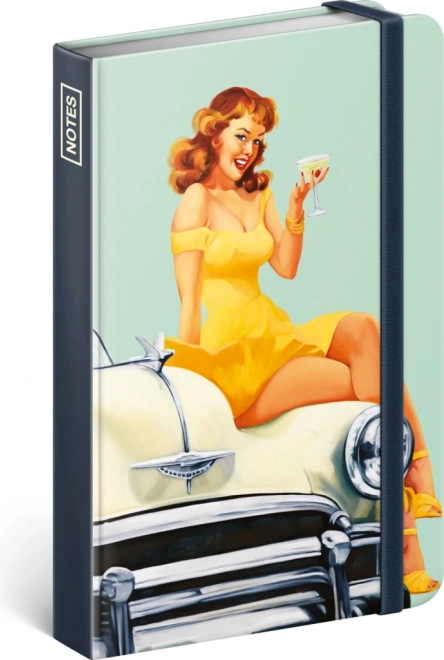 Notesbog med Pin-up Girls motiv