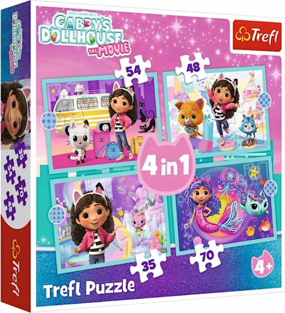 Puslespil 4i1 Gabby’s Dollhouse – eventyr