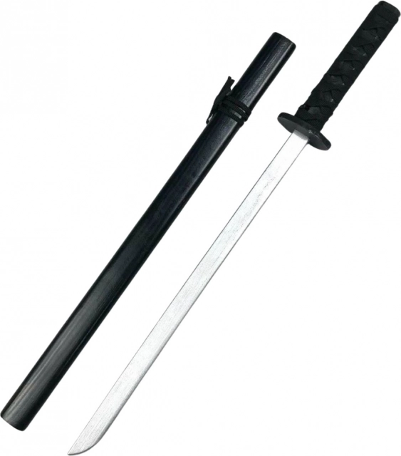 Træningkatana i sort træ 70 cm
