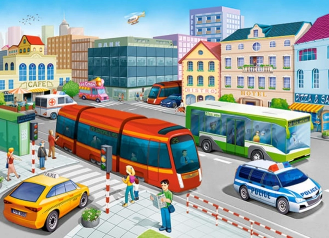 Puslespil torv 100 brikker