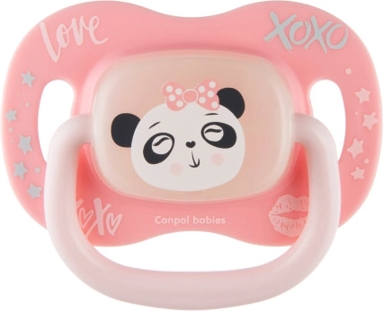 CANPOL babies Exotic Animals panda symmetrisk silikonsut 0–6 mdr.