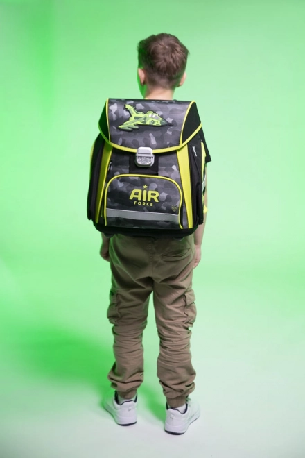 Premium skole rygsæk - Jagerfly