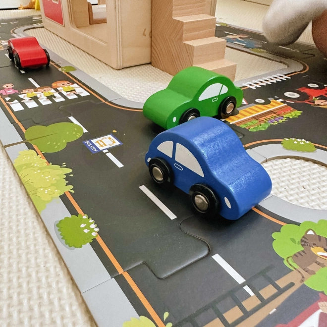 Tooky Toy Autovej Puslespil