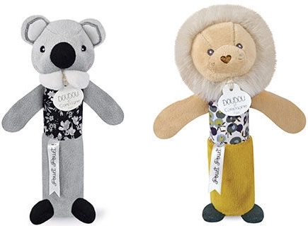 DOUDOU pivelydende rangle løve 17 cm