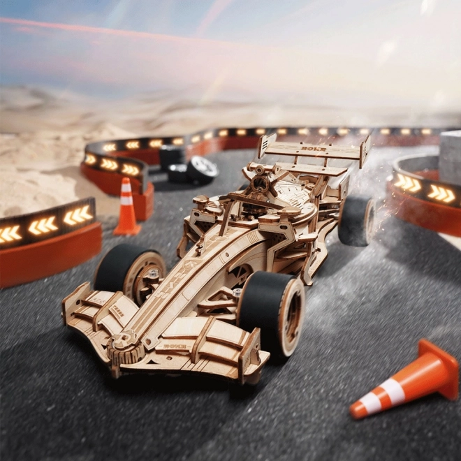 RoboTime 3D træpuslespil Racerbil