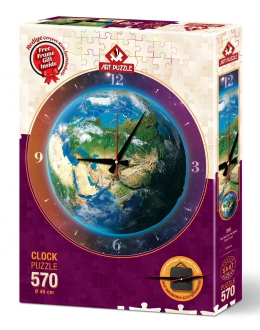 ART PUZZLE Puslespil ure Verden 570 brikker (inklusive ramme)