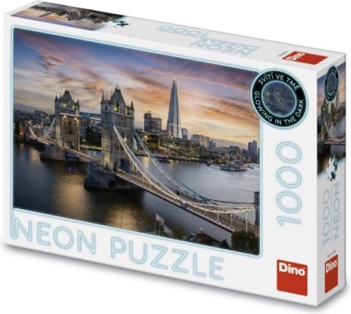 Neon-puslespil Skumring over Tower Bridge 1000 brikker