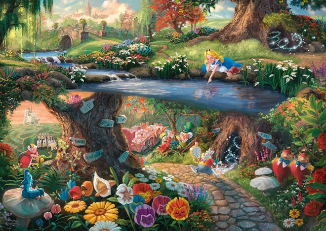 Puslespil Alice i Eventyrland 1000 brikker