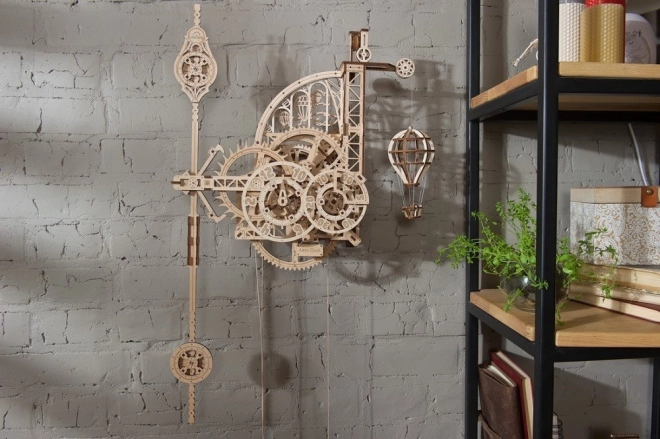 Ugears 3D træ mekaniske puslespil Vægur Aero