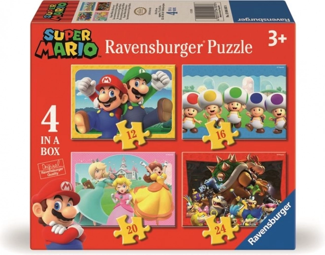 Puzzle RAVENSBURGER Super Mario Eventyr 4i1