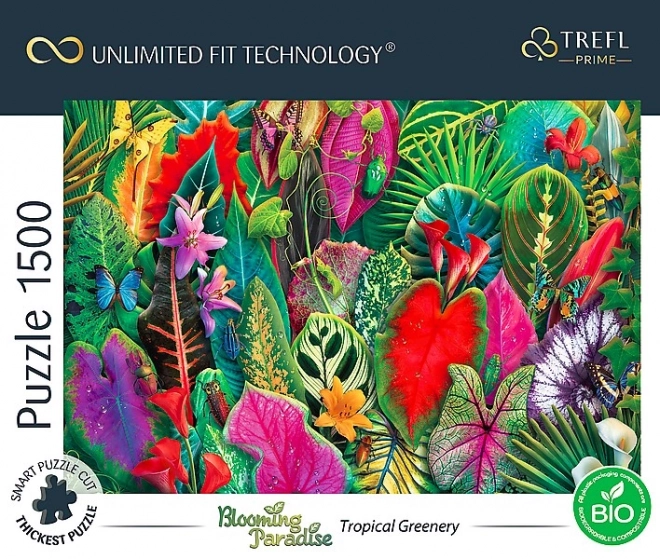Puslespil Blooming Paradise: Tropisk grønne 1500 brikker