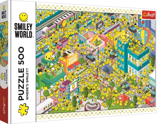 Puslespil Smiley - Hvor er Smiley? 500 brikker