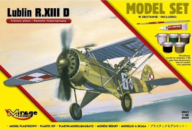 Plastikmodelsæt LUBLIN R.XIII D 1:48, polsk eskortefly
