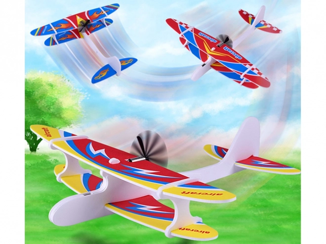 Flyvende polystyren fly med USB motor