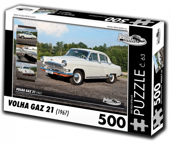 Puslespil Retro Biler Volha GAZ 21 (500 brikker)