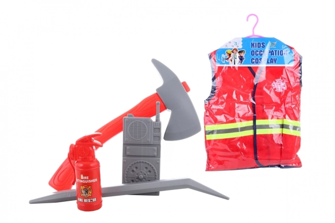 Børnekostume Brandmand med vest