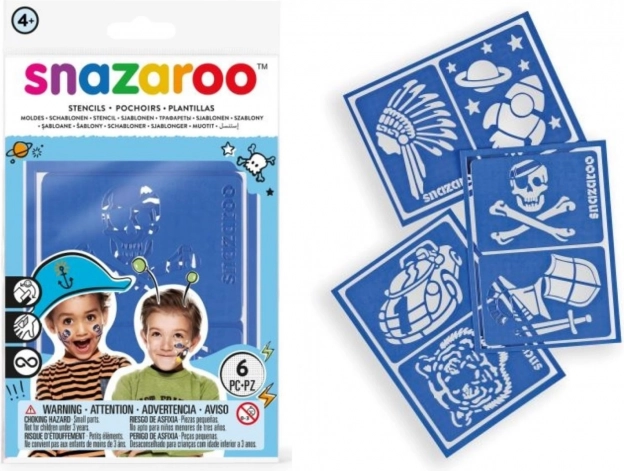 SNAZAROO ansigtsmaleskabeloner 6 stk. – Adventure