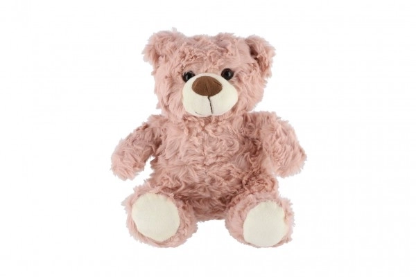 Plysset lyserød bamse 22 cm