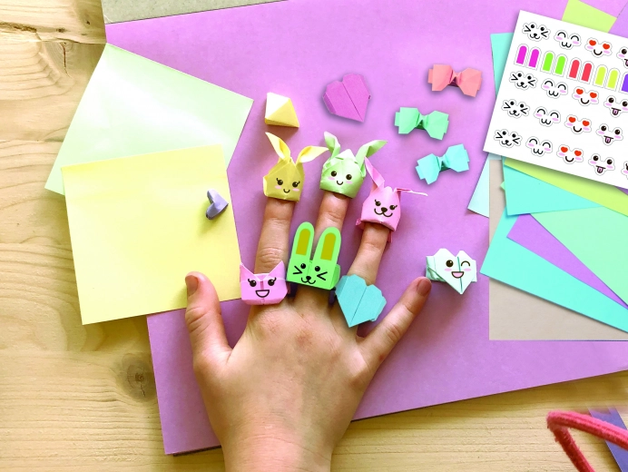 Origami kreativt sæt Kawaii smykker dyr
