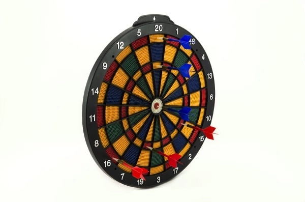 Plastik dartskive med dartpile