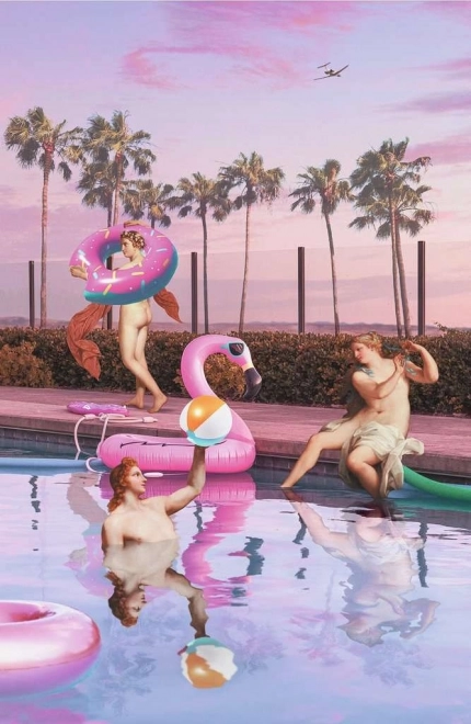 RAVENSBURGER Puzzle Moment: Poolparty 200 brikker