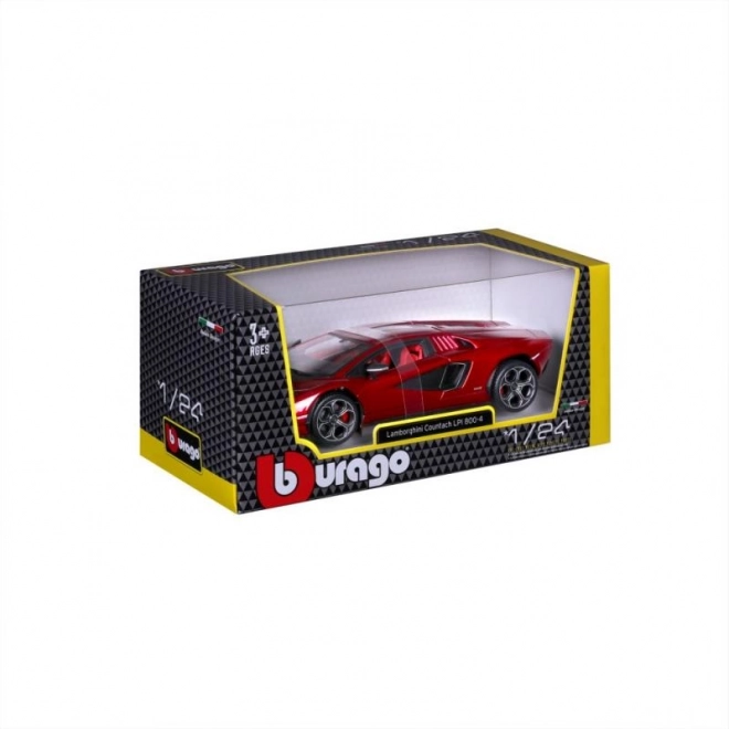 Bburago 1:24 Plus - Lamborghini Countach LPI 800-4 - Rød
