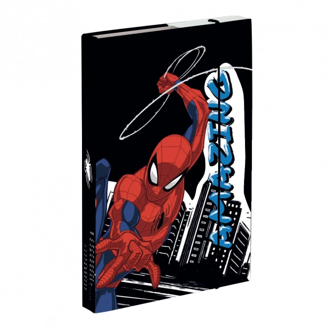 Æske til A4 hæfter med Spiderman motiv